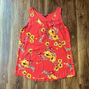 Express, women’s tank blouse with cotton back, size large.